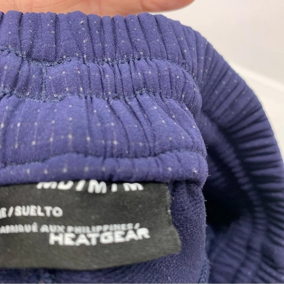 Under Armour Sweatpants Men Medium Loose Heatgear Blue Pockets Joggers Stretch - Picture 12 of 13